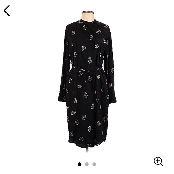 Vince black floral dress - Picture 1 of 5